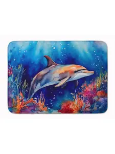 Carolines Treasures DAC2783RUG 19 x 27 in. Dolphin Memory Foam Kitchen Mat