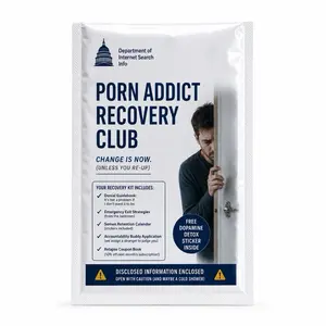 P*** Addict Recovery Prank Mailer, Funny Gag Gift for Prank Enthusiasts, Surprise Practical Joke Item