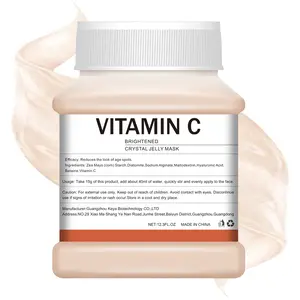 Jelly Crystal Mask Powder for Facial Skincare, 12.3 fl.oz, Vitamin C Scent For Natural Gel Facial Mask, Hydrating & Moisturizing Face Treatment, Paraben-Free for All Skin Types Hydrate Moisturizer Moisture