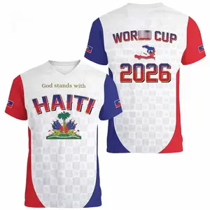 WC 2026 Haiti National Team Inspired Soccer Jersey, Haiti Flag Graphic Football Shirt, Caribbean Soccer Supporter Jersey, Retro Haiti Fan Tee, Haiti Pride Streetwear Jersey, Minimalist Football Graphic Shirt, WC 2026 Supporter Soccer Jersey
