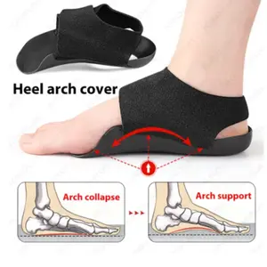 Toeless Arch Support Sleeves Compression Foot Socks for Plantar Fasciitis Heel Pain Relief Flat Feet Neuropathy Soft Elastic Fabric Men Women Wear with Sandals Shoes