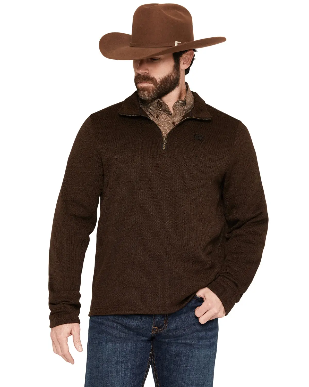 Cinch Men's Men'S Solid 1/4 Zip-Up Pullover - Mwk1080022