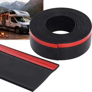 RV Slide Out Seal, 3 Inch RV Slide Out Weather Stripping Wiper Seals with Adhesive Tape 25 Ft Truck Black Rubber Stripping for Keeping Out Noise and Weather, Camper Rubber Slide Out Seal