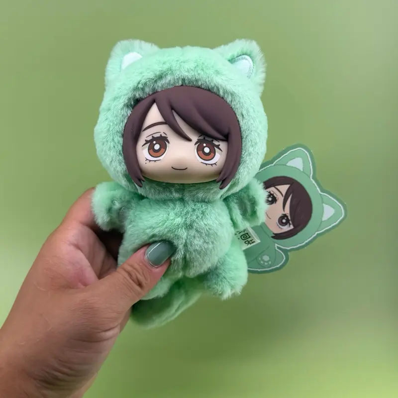 (Open Box / Confirmed: Shoko Ieiri) Puremind x Jujutsu Kaisen JJK Cat Ear Plush Series Vinyl Plush