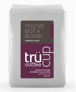 trücup low-acid espresso You’ve Got a Blend; a smooth and sultry duet Beverage Natural