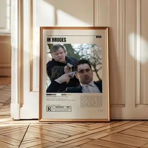 [Sale Off Up To 50%] [Unframe] In Bruges Poster Poster, Cult Classic Wall Art, Crime Comedy Movie Decor, Colin Farrell Artwork
