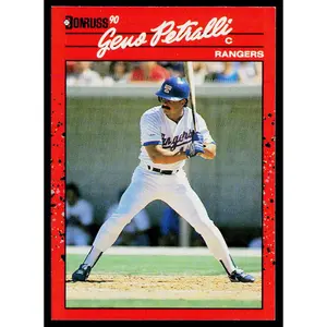 Geno Petralli 1990 Donruss #56 Texas Rangers