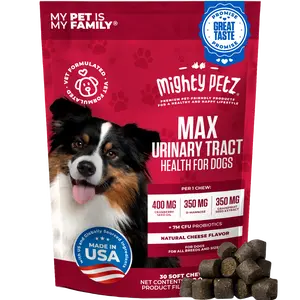 MAX Urinary Tract Health for Dogs - Cranberry for Dogs - Kidney & Bladder Support Chews with D-Mannose & Probiotics
