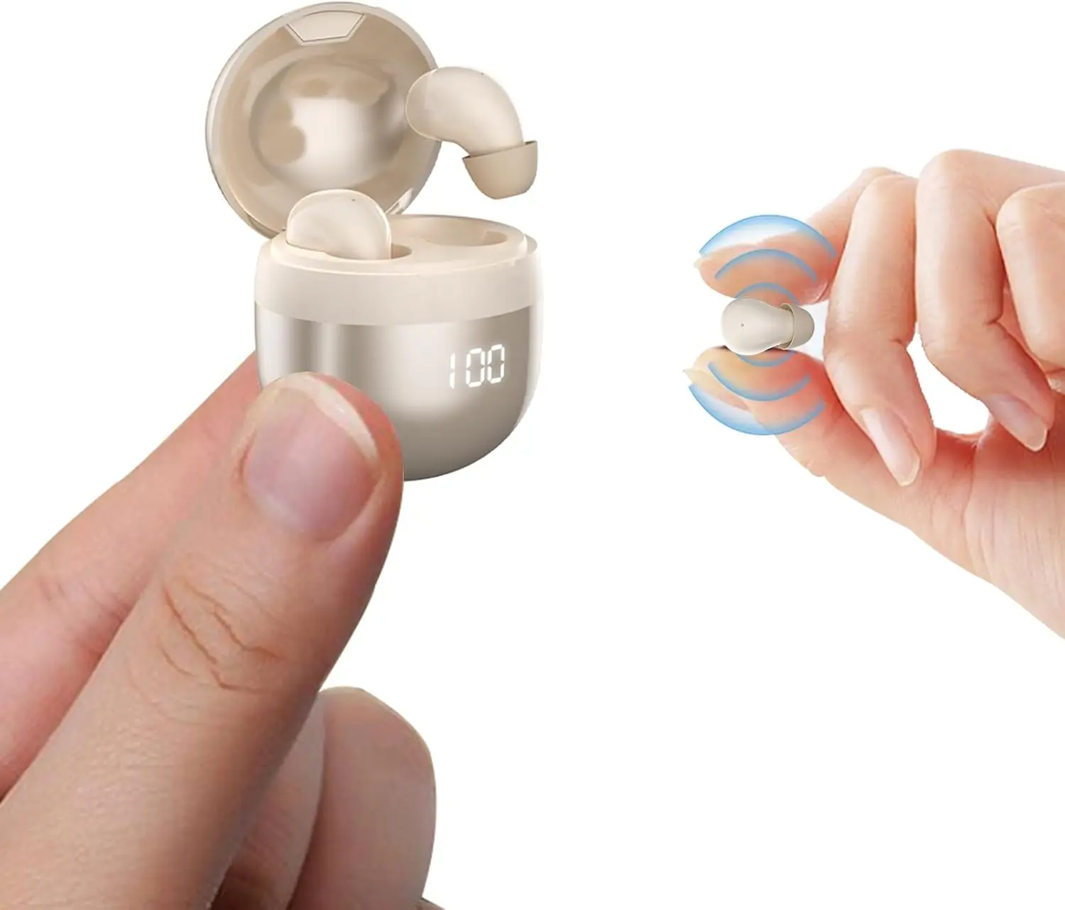 Invisible Small Mini Sleep Earbuds Headphones Wireless Bluetooth Comfortable Tiny Sleeping Smallest Low Profile Micro Discreet Hidden Kids Earbuds Ear Buds for Small Ear Canals Women Work