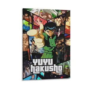 Anime Poster Yuyu Hakusho Canvas Print Home Decorations Posters Canvas Poster Bedroom Decor Sports Landscape Office Room Decor Gift Frames Wall