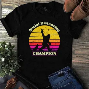 Bigfoot Social Distancing Champion (3) T-Shirt