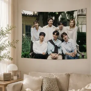 Banner Family Kpop Tapestry, Bangtan Kpop Gift, Wall Decor Kpop Merch Army Gift, Home Decor, Gift For Her, Gift For Him, Gift For BFF