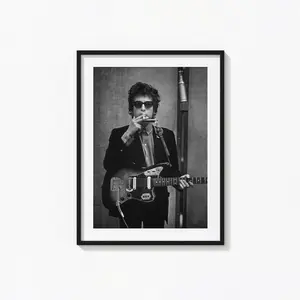 Bob Dylan Posters / Bob Dylan Black and White Wall Art, Album Cover Poster, Home Decor, Photography Prints, The Band Poster