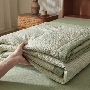 Cloudy Soft Puff Quilt, Breathable and Skin-Friendly, Air Conditioning Blanket, Lightweight Summer Bedding, Anti-Wrinkle Apartment Use