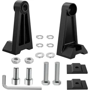 Nilight 2PCS Side-Mounted Brackets Universal Adjustable Mounting Brackets for LED Light Bar