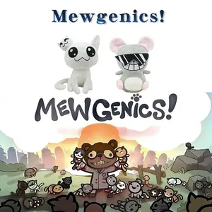 New Mewgenics Plush Toy Cat Game Peripheral Soft Stuffed Doll Kids Birthday Gift