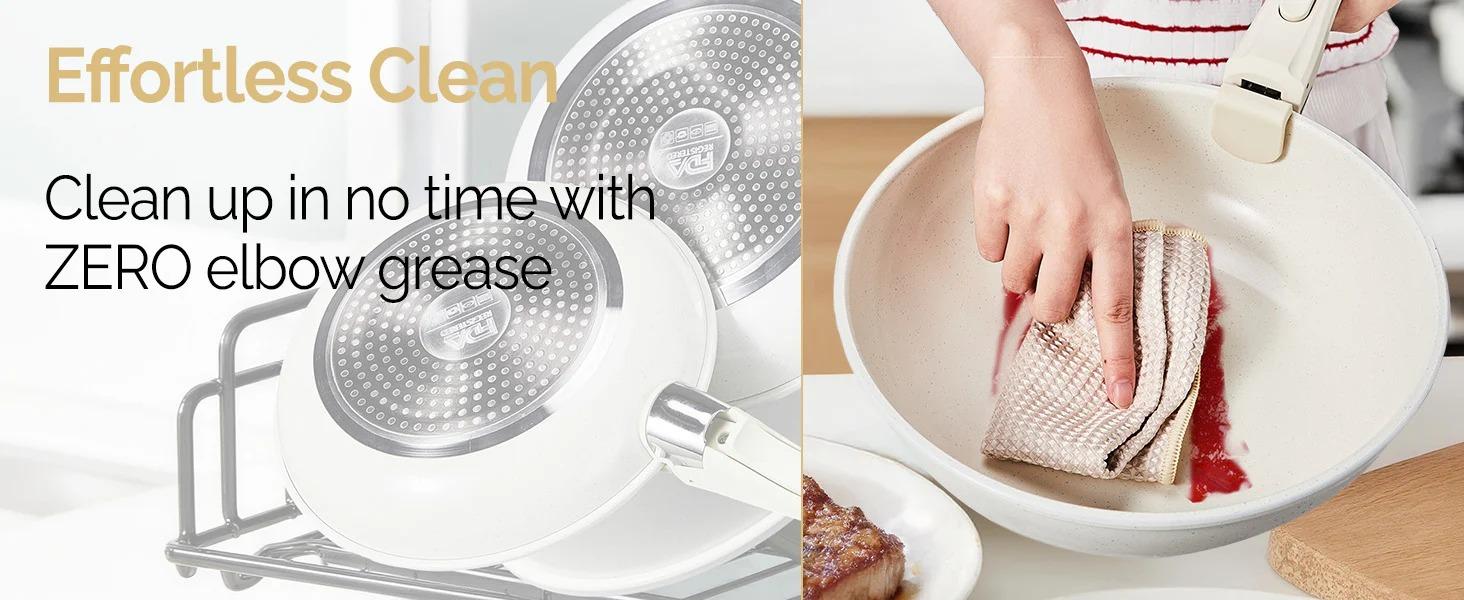 [FLASH SALE] ROVSUN 19 Pcs Nonstick Pots and Pans Set with Detachable Handles