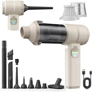 Car Vacuum, Handheld Car Vacuum Cleaner Cordless with Brushless Motor, 20000PA Suction High Power Rechargeable Vacuum Cleaner & Air Duster, 4-in-1 Portable Mini Hand Vacuum Blower with LED Display