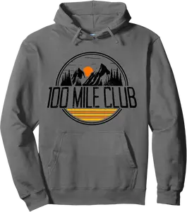 100 Mile Club Run Adventure Fell Ultra Run Trail Running Pullover Hoodie - Dakotamc Shop 48B09123Q16B