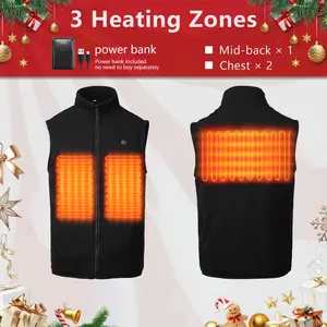 Rrtizan 2025 Unisex Heated Vest - Three-Level Temp Control, Heating Sheets, 10000mAh Battery, Ideal for Winter Sports, Skiing, Hunting, Daily Commute, Valentine's Day, Father's Day, Christmas Gift - Lightweight Heated Jacket