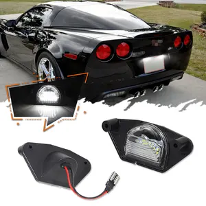 2pcs LED License Number Plate Lights For Pontiac Aztek Grand Prix Fiero Firebird Sunbird J2000 LeMans For Chevrolet Corvette C4 C5 C6 Impala Monte Carlo Lumina SSR S10 Beretta For GMC S15 Syclone For Buick Skyhawk C1500/C2500/C3500 K1500/K2500/K3500