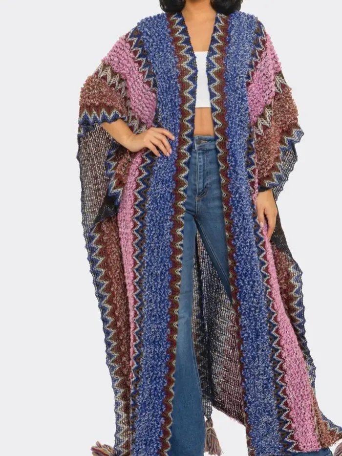 New Chic Misa Kimono (Blue & Pink)