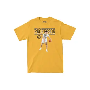 Basketball The Professor Shirt, College Player Graphic Tee, Hawkeyes Fan Shirt for Basketball Fans, Gift for Iowa Basketball Supporters