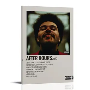 After Hours Posters Music Album Cover Posters Canvas Wall Art High-Resolution Vintage Band & Artist Prints for Room