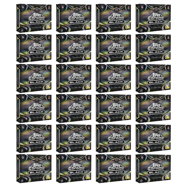 (24) 2025 Topps Chrome Black Football Hobby Boxes - PYP BREAK #69