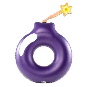 Inflatable "Cannonball" Pool Float – Giant 4FT Fun with Cup Holder! 💣💦