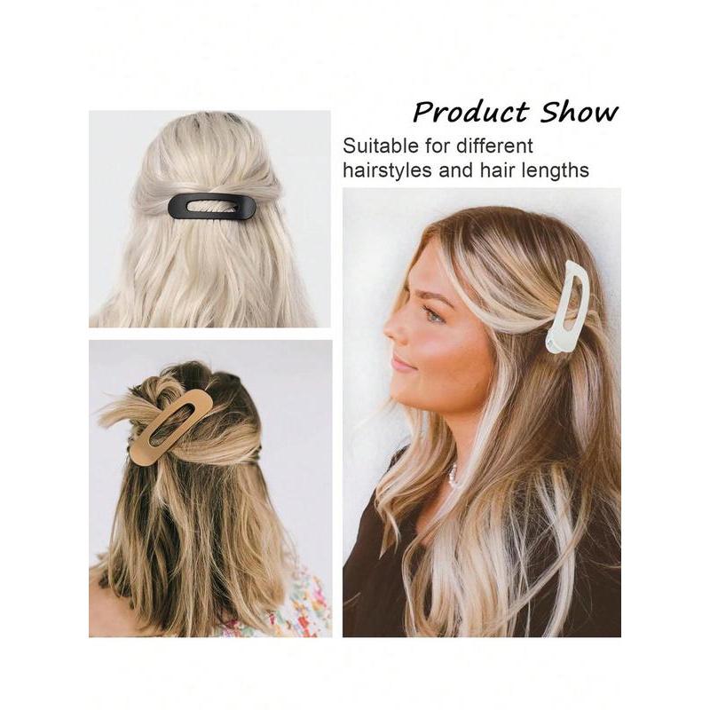 Solid Color Hair Clip, Fashionable Hair Accessories for Women & Girls, Minimalist Headwear Suitable for Girlfriend