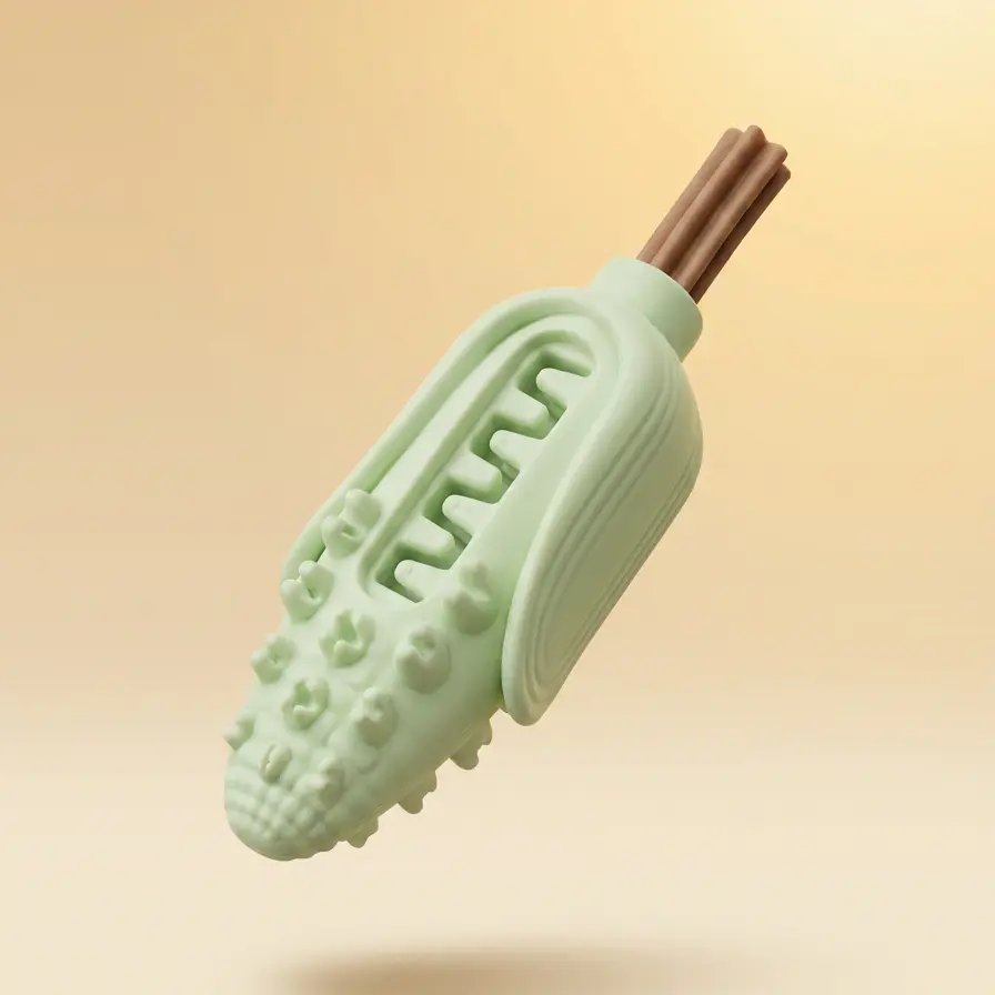 kept. The Cob — Corn Chew Stick, Food-Grade Silicone Teething Toy (Dogs)