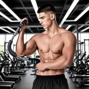 New Men'S Twist Arm Trainer, 3-Level Adjustable Chest Fitness Equipment, Arm Exercise Device, Stainless Steel, Ideal for Birthday And Father'S Day Gifts, Fitness Accessories.