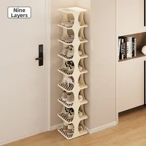 Simple Shoe Rack, Dust-Proof Foldable Storage Cabinet, Multi-Layer Design, Space-Saving, Home Use, No Installation Required