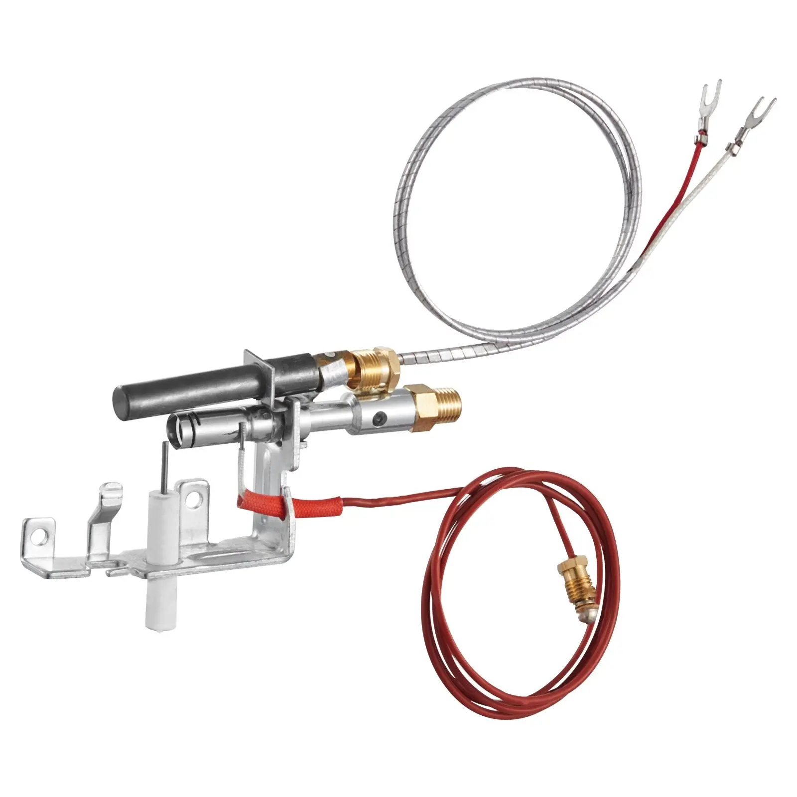Gas Pilot Assembly Kit For Gas Fireplaces, OE 14D0477 LPG8404 SRV14D0477, Ignition Replacement For Lexington Forge Majestic Martin Monessen Models, Fireplace Pilot Replacement Part