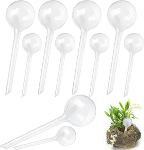 10 Pack Clear Plant Watering Globes,Plastic Self Watering Bulbs for Indoor Plants,Garden Water Device Automatic Plant Waterer Indoor Outdoor