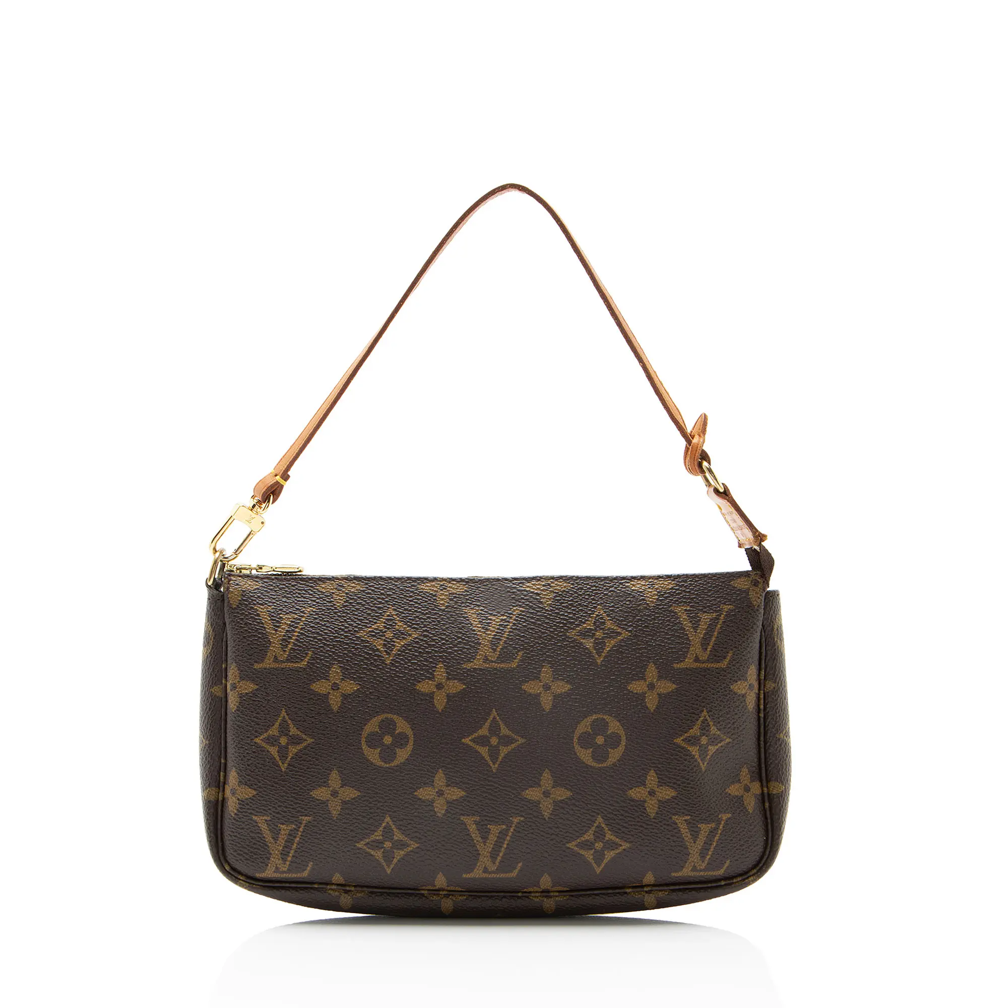 Pre-owned Louis Vuitton Leather Clutches & Wristlets Vintage Monogram Canvas Pochette Accessoires
