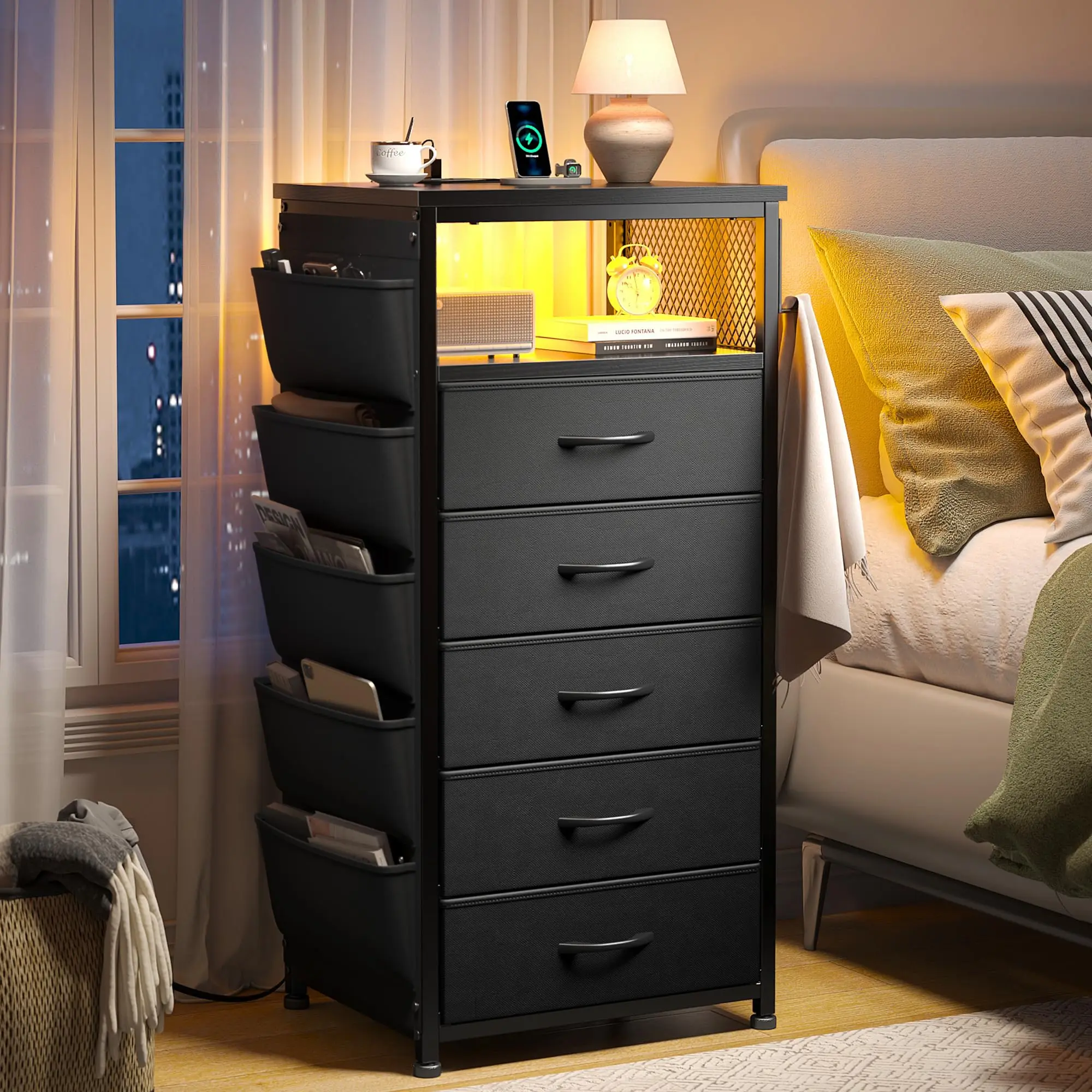 Black-5 Drawers