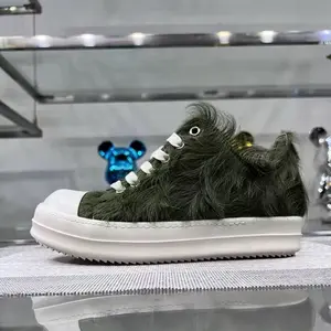 New Rick Owen Low Top Shoes Hairy