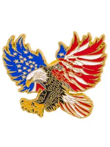 Eagle Enamel Brooch Pin, Cool American Fashion Sweater Hat Backpack Badge Accessory, Suitable for Daily Wear, Cute Animal Pattern Durable Metal Pins