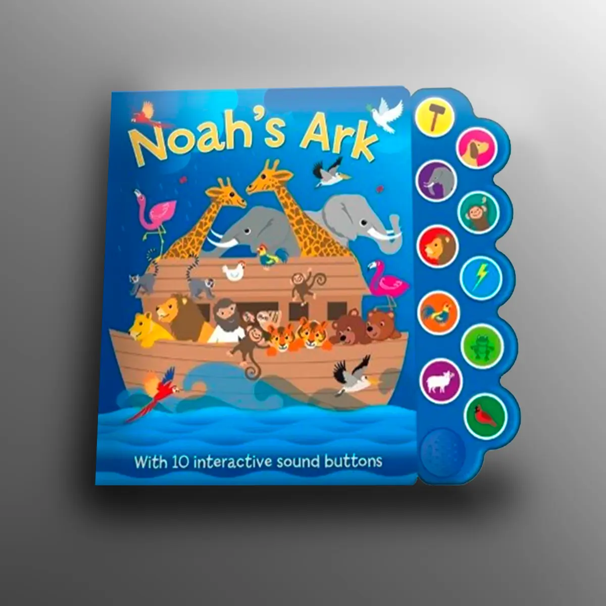 Page Publications Noah's Ark Interactive Sound Board Book - Children's Bible Picture Book, Preschool Learning Material, Toddler Activity Resource, Kids Educational Tool, Preschool Learning Book, Interactive Sound Books