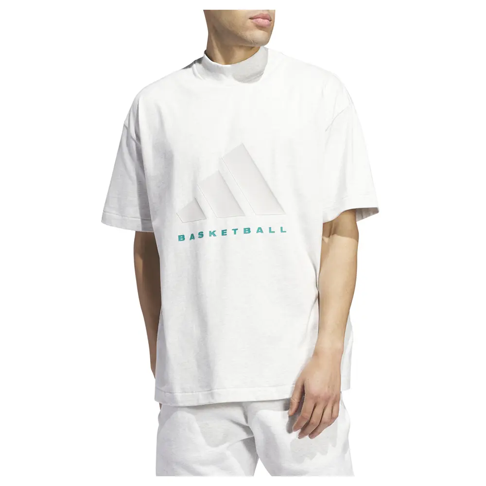 adidas Mens  Basketball Casual Tops Casual - Grey