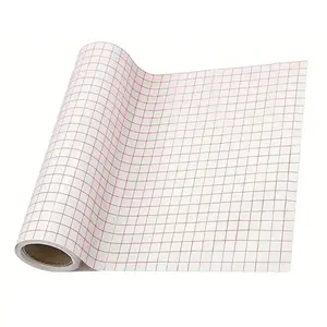 Transparent Vinyl Transfer Tape with Alignment Grid, Ideal for Silhouette Cameo Cricut Crafts Halloween Decorations Essential Crafting Supplies