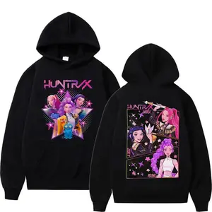 Kpop Demon Hunter Graphic Hoodie, Huntrix Anime Cosplay Sweatshirt For Adults And Kids, Unisex Streetwear Outfit, Unique Gift For Fans