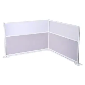 summervibes 72x48 in Freestanding Office Privacy Divider Partitions, 2-Pack PET Workstation Cubicle Panels with Frosted Acrylic Frosted Windows, Hand Tool for Office, Library Use, Frosted Window