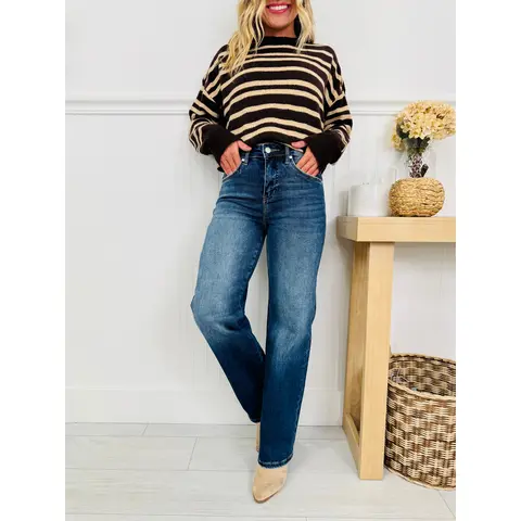 All About You Straight Leg Tummy Control Jeans in Three Inseams