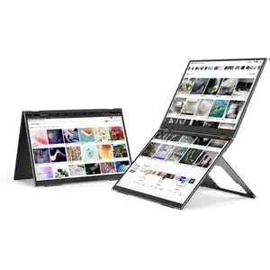 EHOMEWEI Dual Stacked Dual Screen Monitor 2560 * 1600 * 2 16 inch*2 60Hz 100% DCI-P3 HDR for Windows MacOS for Phone Laptop PC X1 Pro