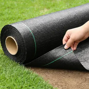 80gsm PP Weed Barrier Fabric, Breathable Landscape Ground Cover, Heavy Duty Anti-Grass Cloth for Garden, Patio, Flower Beds