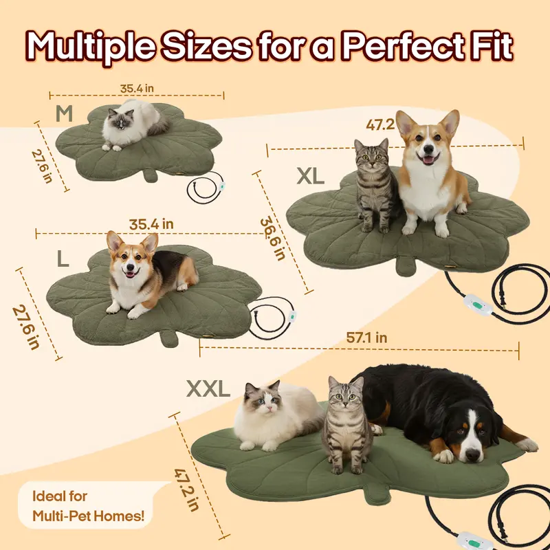 Product Introduction of Vagascape Heated Pet Pad for Dogs & Cats – 7-Layer Safety Design, Auto Overheat Protection, Chew-Resistant Cord, Waterproof & Machine Washable, Ideal for Indoor & Outdoor Use 13