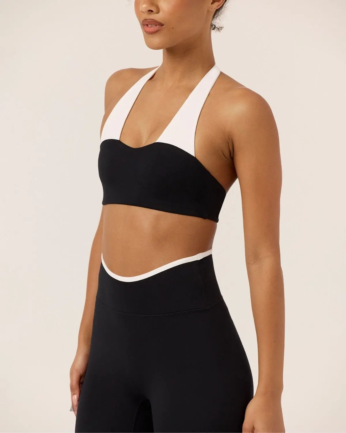 Serenity June Crop | Black Two Tone